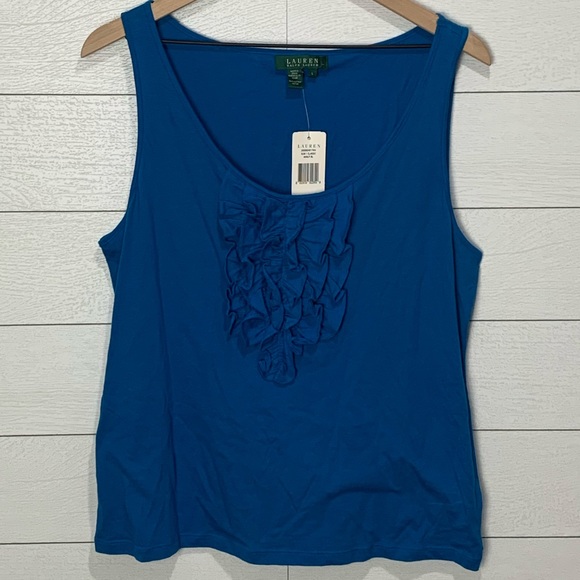 Lauren Ralph Lauren Tops - NWT Lauren Ralph Lauren Blue Tank Large